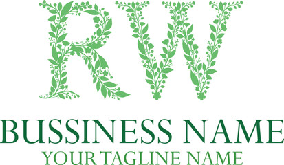 RW R rw initial logo   initial based abstract modern minimal creative logo, vector template image. luxury logotype logo, real estate homie logo. typography logo. initials logo © VectorArt01