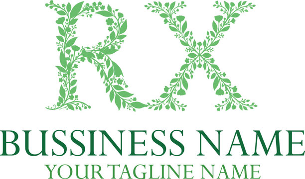 RX R rx initial logo | initial based abstract modern minimal creative logo, vector template image. luxury logotype logo, real estate homie logo. typography logo. initials logo