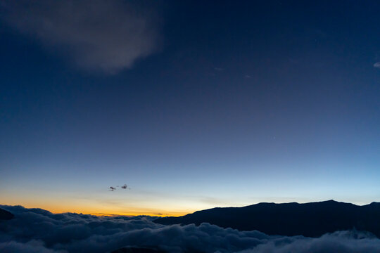 Atardecer en los andes de ecuador 
