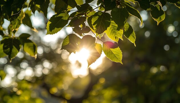 autumn leaves in the sun