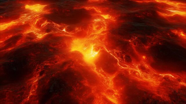 Molten Lava Waves Abstract Texture Generative AI