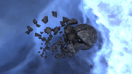 宇宙空間　3DCGレンダリング © tsuneomp