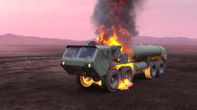 トレーラー　3DCGレンダリング