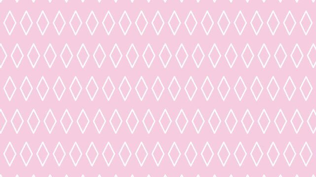 Abstract video of popping pastel diamonds, circles, and triangles on a soft background. Seamless vector animation of cute geometric shapes for modern social media intro, children's content, and backdr