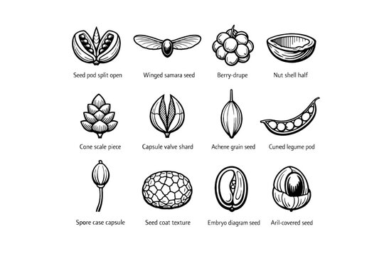 Valve half icon shell simple open achene piece vector generation image diagram