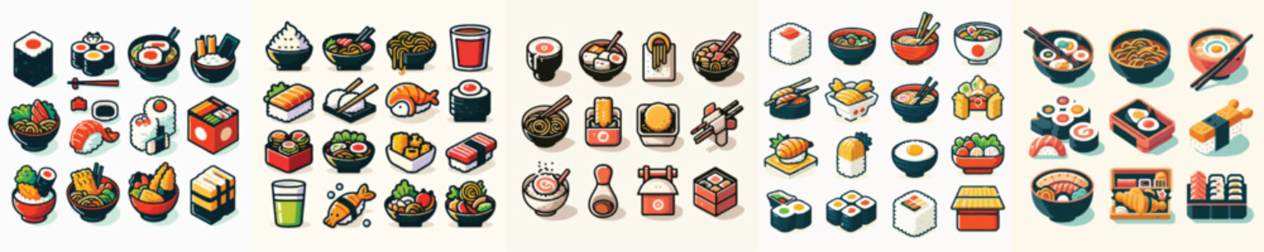 Japanese Food Icon Vector Illustration