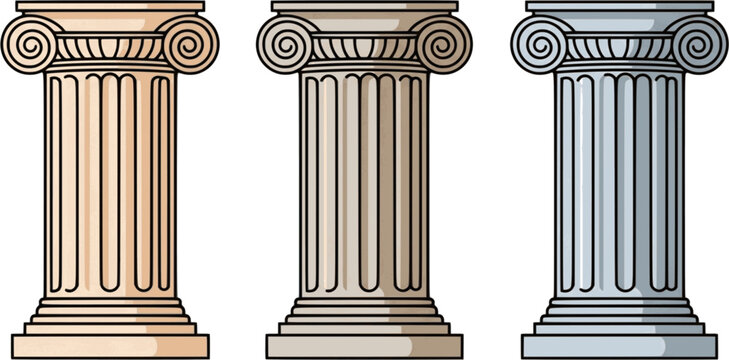 Ancient Greek architectural columns architecture ionic
