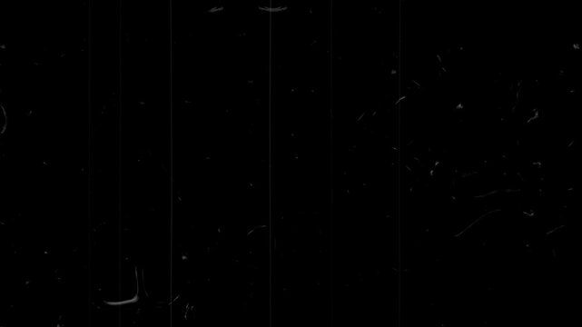 Super 8 mm Vintage Film Overlay, Animated Flickering Border Frame. Old Grunge Film Strip, Retro Movie Mask. Real Hard 8 mm Film Scratches. Blinking Old Film Matte With Shimmering Dust 4k Video.