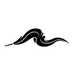 Obraz premium Elegant Abstract Swirl Motif - A Visually Appealing Decorative Element for Design Projects