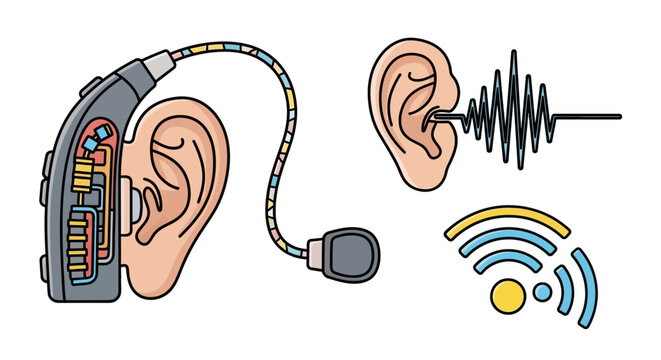 Hearing Aid Device with Wireless Technology.
