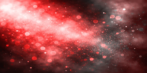 A vibrant digital background featuring swirling red and black nebula clouds with glowing bokeh light © Nipa