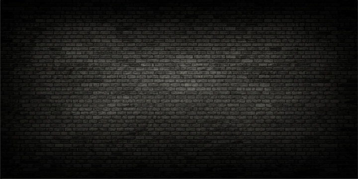 A dark moody brick wall background with a subtle vignette effect for modern design projects