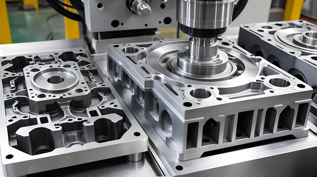 High-precision aluminum die casting products created with molten metal and specialized tooling on a high-pressure injection machine, utilizing ADC12 alloy.