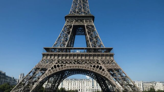 Eiffel Tower Paris France Landmark Architecture.