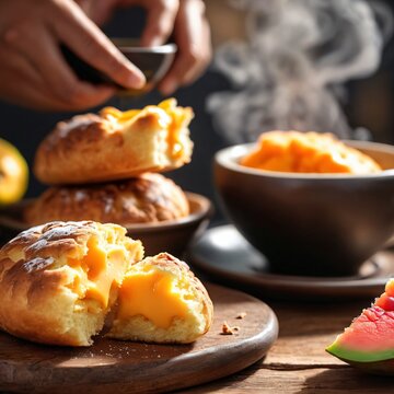 Brazilian Food Broa com Doce de Leite