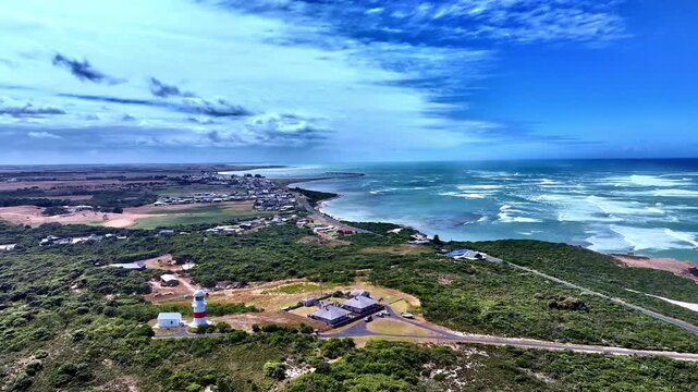 Aerial footage of Port Macdonnell South Australia