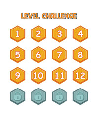 Naklejka premium Cool game asset game level