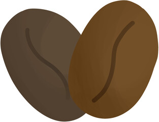 Fototapeta premium coffee beans icon