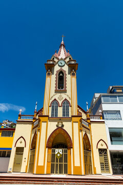 Duitama, Boyaca - Colombia. February 27, 2026. Nuestra Se&ntilde;ora del Carmen Parish is a Colombian Catholic church.