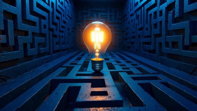 Light bulb in maze
