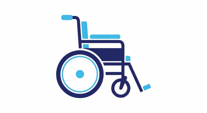 icon of a blue wheelchair.