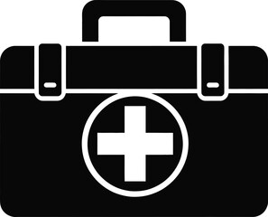 Obraz premium Medical first aid kit icon