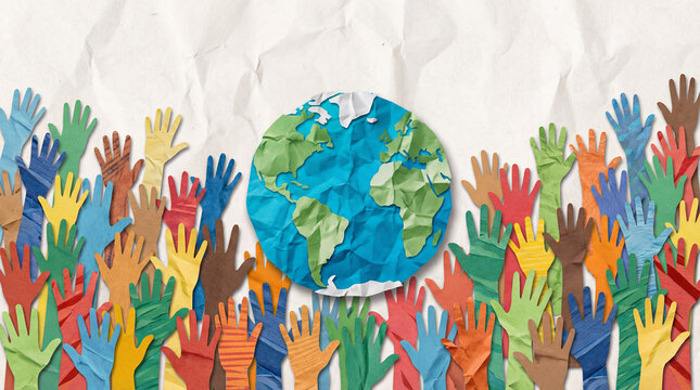 World day as diverse cultures and multiculturalism society and international tolerance celebration of global diversity and african american asian and caucasian culture integration and pride as a multi