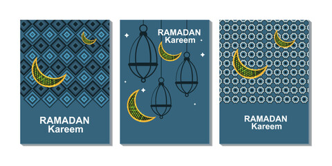 Ramadan Kareem design set for banners, posters, greeting cards © jadamprostore