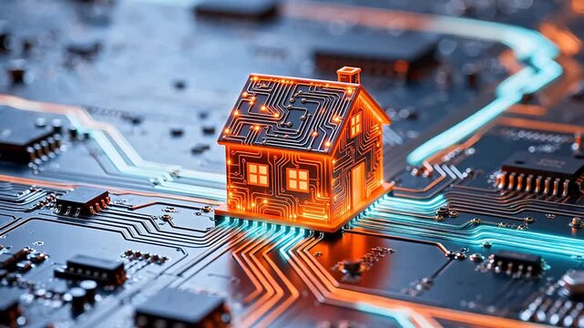 House on circuit board