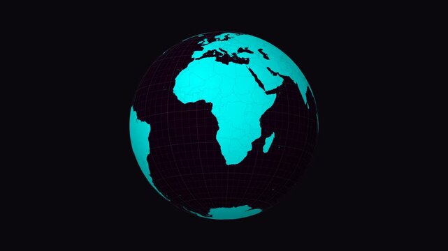 Espirito Santo, Brazil on Globe. Animated zoom into the state. Espirito Santo, Brazil intro, logo, presentation animation. Boundary shape on globe with round text. Short video.