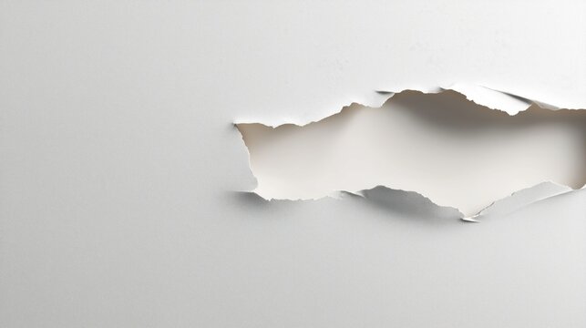 Breaking News: Torn Paper Reveals Fresh Opportunity for Business Growth and Career Development in Minimalist Design