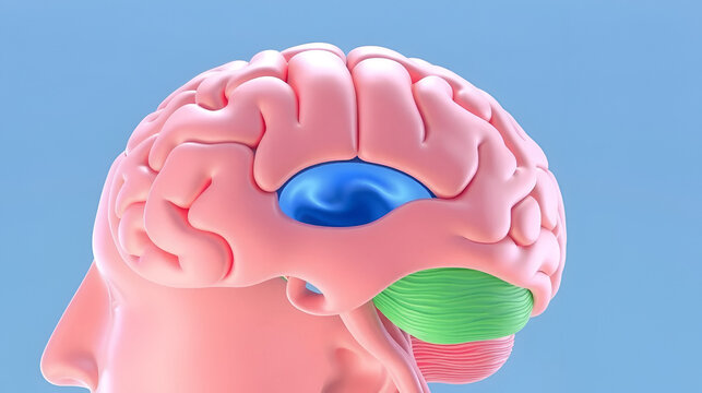 Ventricular system of the brain, 3D animation. The ventricles are cavities in the brain that are filled with cerebrospinal fluid (CSF).