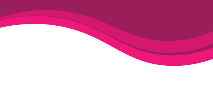 Curved pink and magenta wave background with white upper area for headline or logo; modern, minimal design ideal for banners, web headers, posters, beauty and marketing layouts.