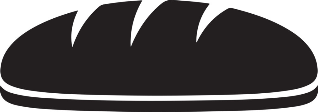 Vector black bread icon