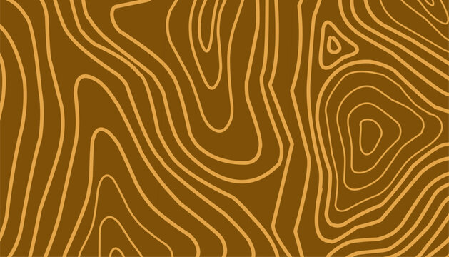 Topographic Seamless Pattern Design. Abstract Contour Line Illustration. Repeating Organic Line Texture. Modern Minimal Line Style. Background For Wallpaper Textile.