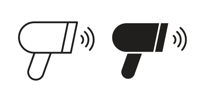 Barcode scanner icon. Vector linear icons. Editable stroke vector illustration