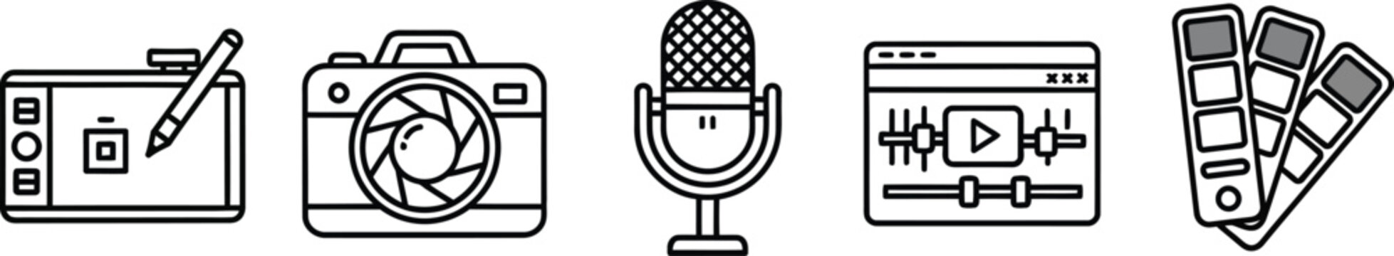 Vintage metal silver fork and knife with a 3d retro microphone design as a classic radio studio music icon vector illustration.
