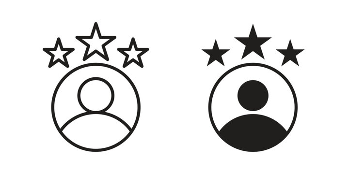 Customer loyalty icon. Vector linear icons. Editable stroke vector illustration