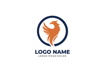 Obraz premium eagle circle concept logo design for your branding and identity.