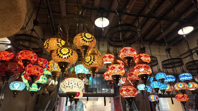 Turkish lights at Souk Al Seef, a vibrant leisure destination along Dubai Creek.