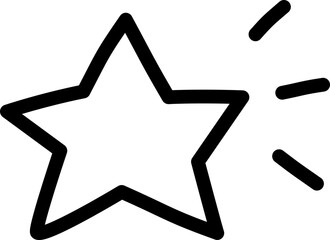 Obraz premium Hand Drawn Star Sparkle