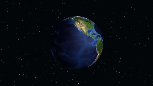 3D Earth Animation Zooming into Nanyang City in Henan China