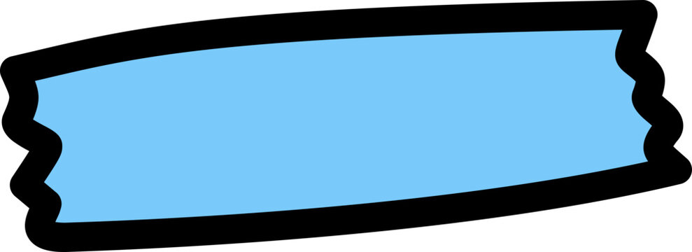Blue Tape Label Banner