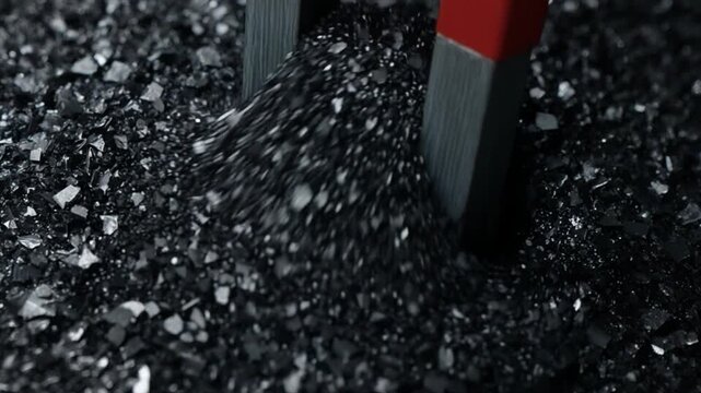 砂鉄の粒一つ一つまで視認できる超マクロ撮影映像