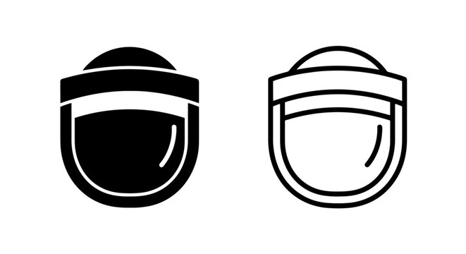 Security face shield icon