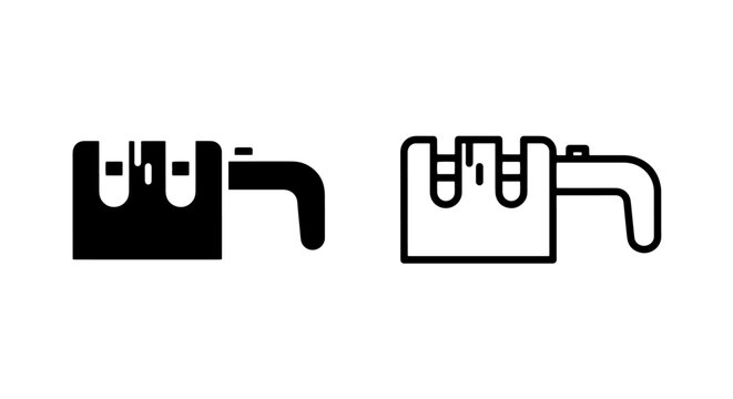 Kitchen knife sharpener manual tool outline and solid minimalist icon set