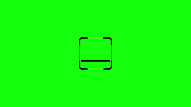 scanner icon animation isolated scanner shine icon animation .fingerprint biometric scanning animation. 4k video