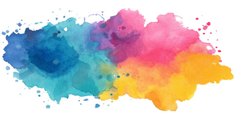 A vibrant watercolor painting showcases a kaleidoscope of colors, creating a visually striking display of artistic expression and creative energy.  © PS  GALLERY 