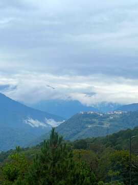 Mountains in Krasnaya Polyana, Sochi