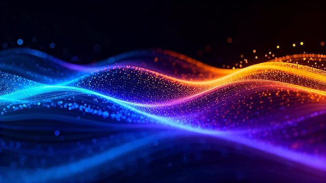 Colorful abstract wave patterns